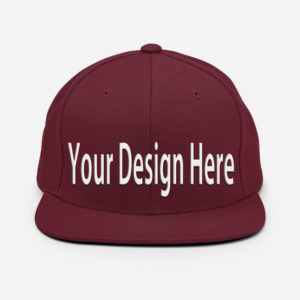 Classic wine-red Snapback Hat