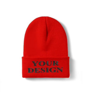 Personalized Red Beanie Hat